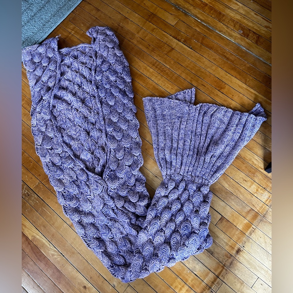 Mermaid Tail Blanket Purple 🧜‍♀️